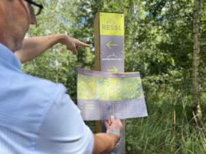 Fotografie: Nové stezky na vrchu Ressl, orientační systém