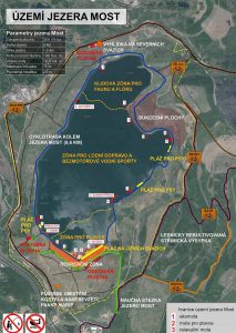 Obrázek: Mapa území jezera Most