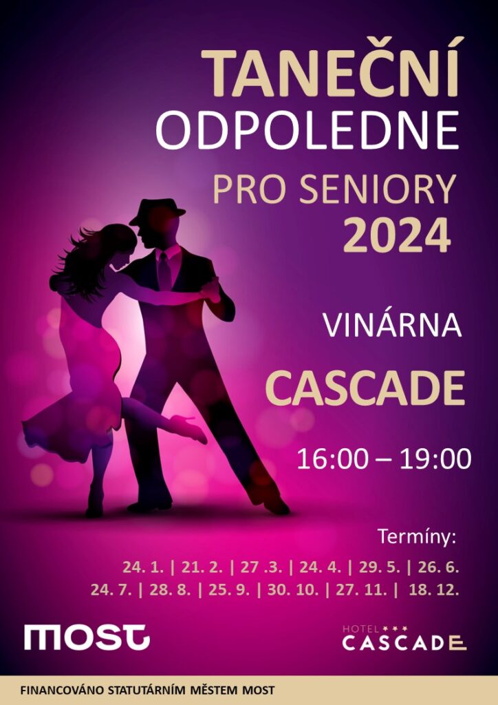Plakát: Taneční odpoledne pro seniory 2023