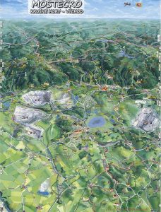 Malovaná mapa Mostecka