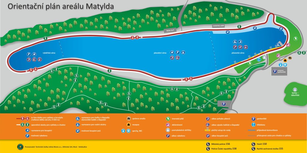 Obrázek: Orientační plán areálu Matylda